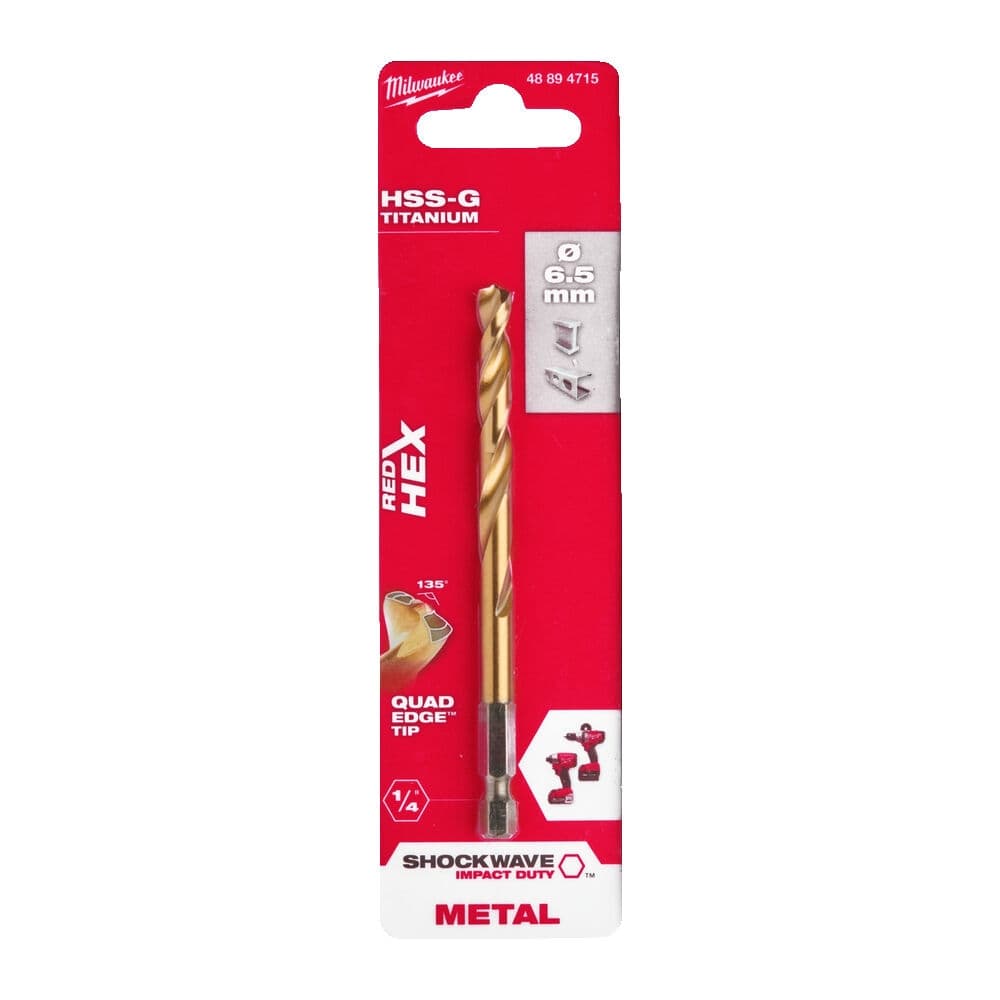 Udarne burgije za metal TIN HEX