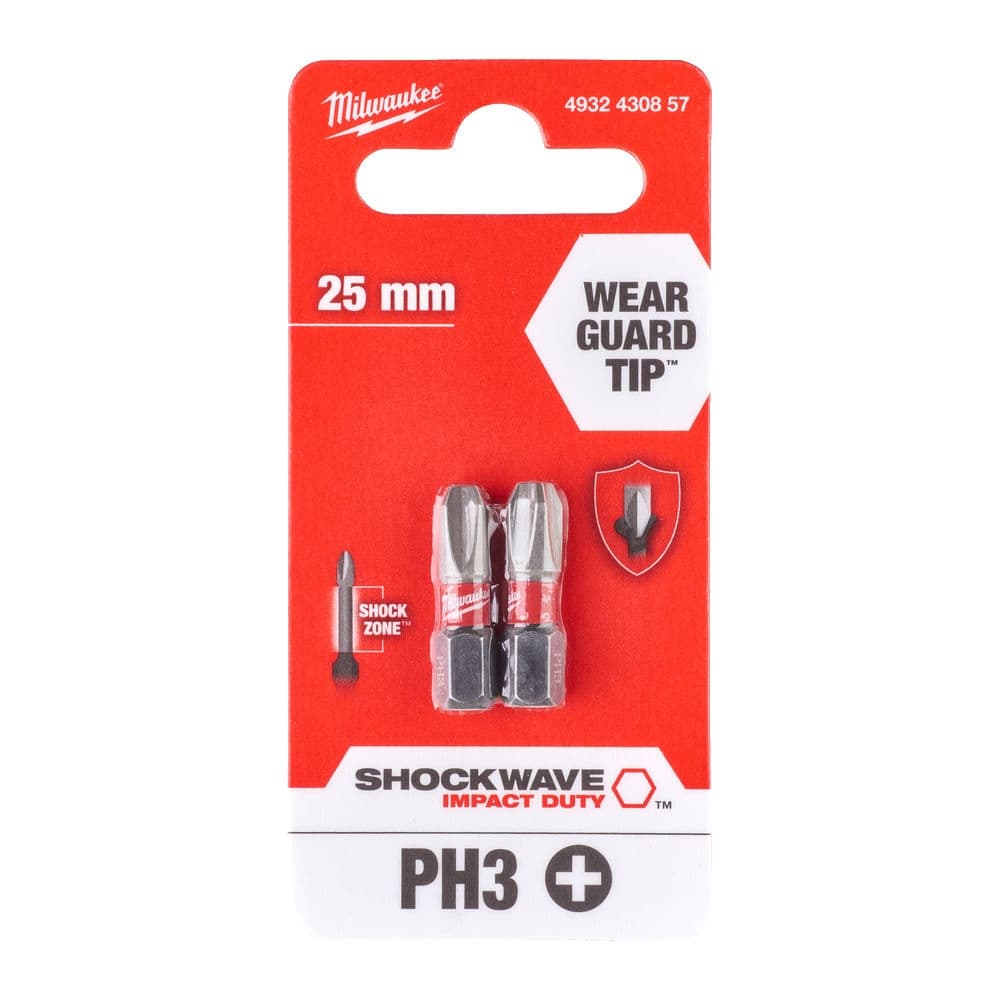 Udarni bitovi PH SHOCKWAVE ojačani 1/4″