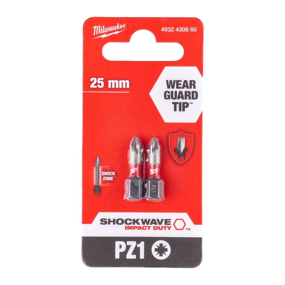 Udarni bitovi PZ SHOCKWAVE ojačani 1/4″