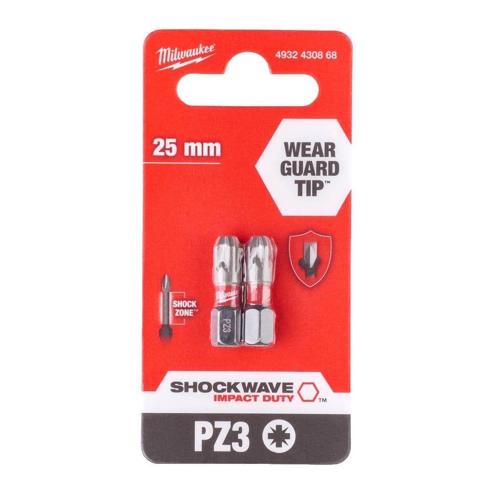 Udarni bitovi PZ SHOCKWAVE ojačani 1/4″