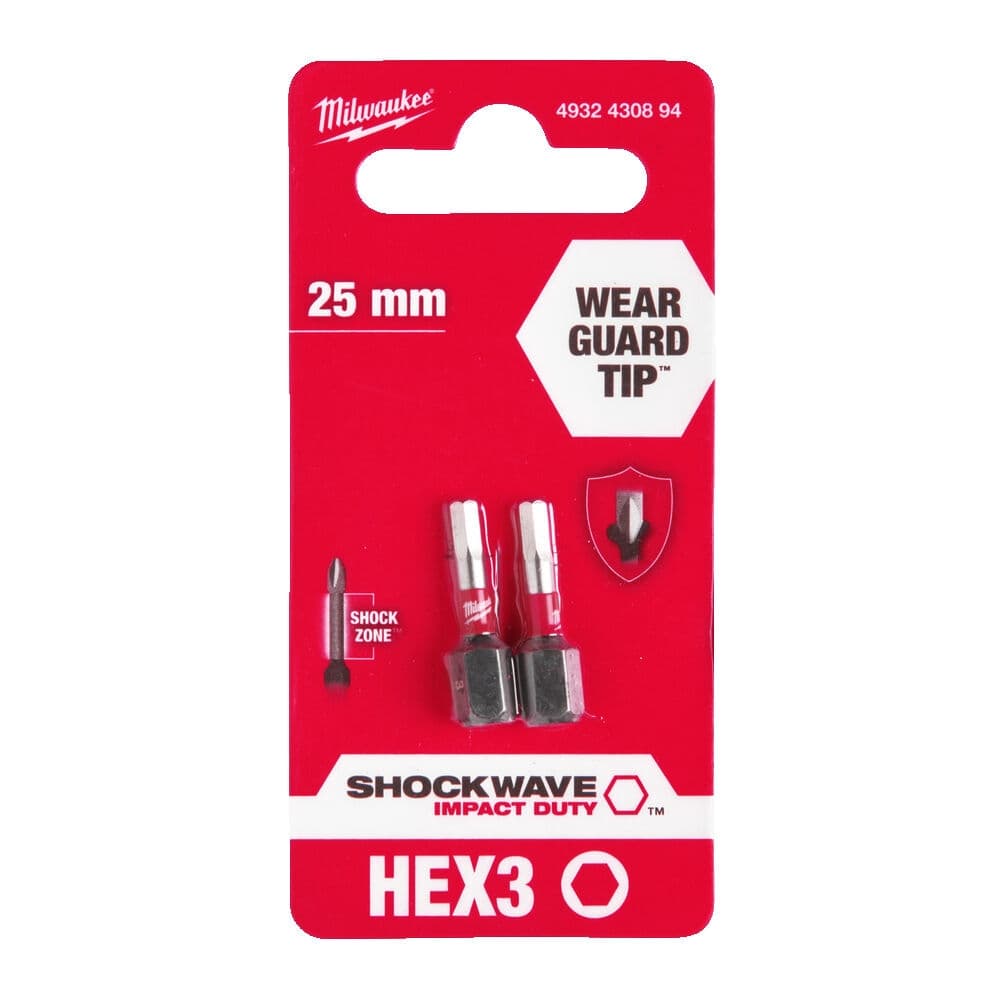 Udarni bitsevi HEX SHOCKWAVE ojačani 1/4″