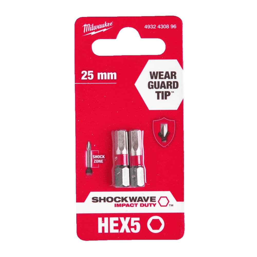 Udarni bitsevi HEX SHOCKWAVE ojačani 1/4″