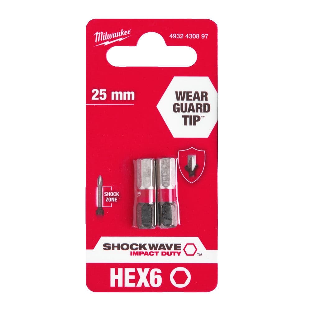 Udarni bitsevi HEX SHOCKWAVE ojačani 1/4″
