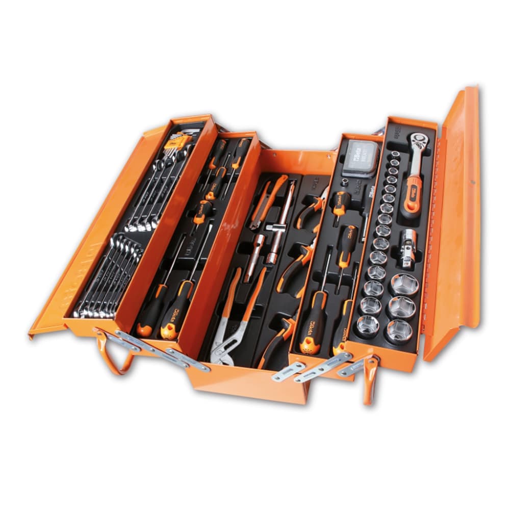 Set alata od 91 dela u petodelnoj metalnoj kutiji