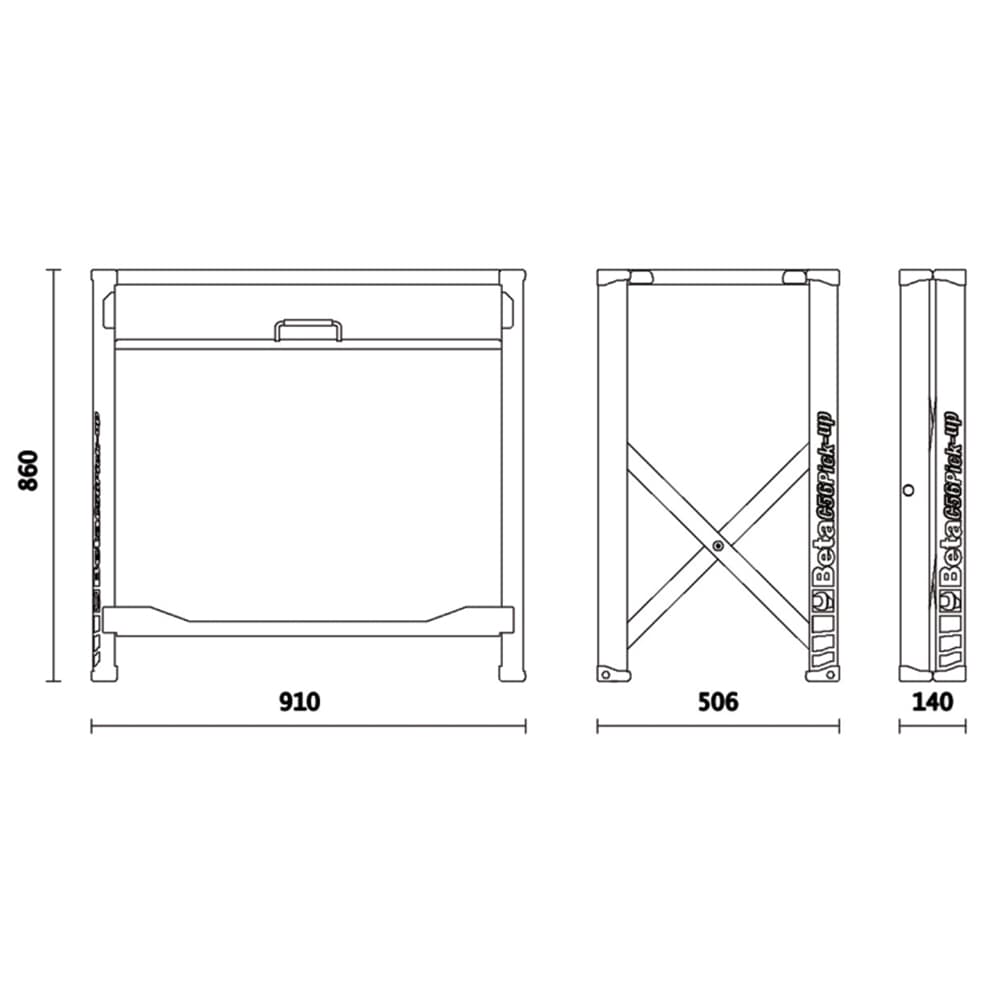 Radni sklopivi sto 800x500mm