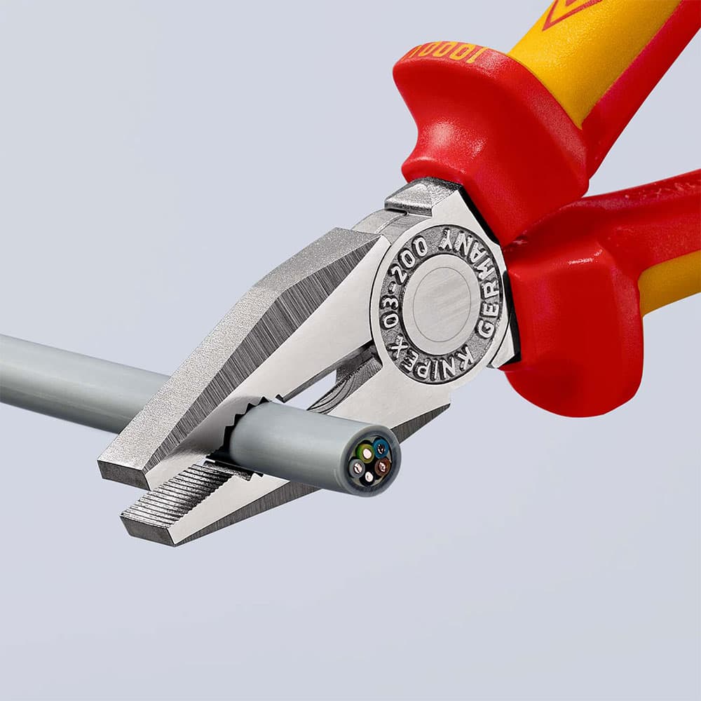 KNIPEX Klešta kombinovana izolovana 1000V VDE 200mm blister pakovanje – 03 06 200 SB