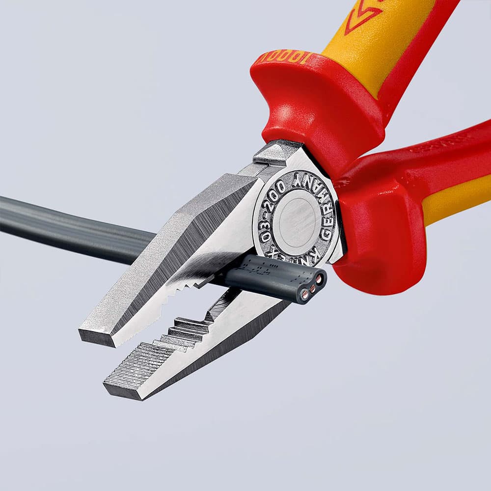 KNIPEX Klešta kombinovana izolovana 1000V VDE 200mm blister pakovanje – 03 06 200 SB