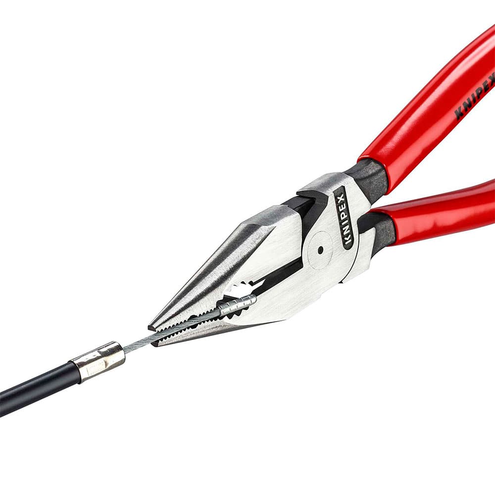 KNIPEX Kombinovana špic klešta 185mm sa gumiranim ručkama, blister pakovanje- 08 21 185 SB