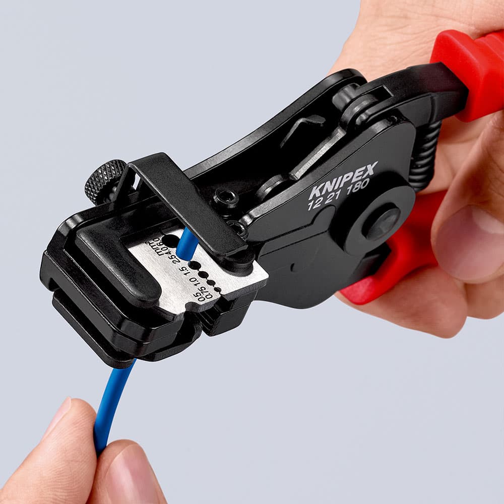 KNIPEX Klešta za skidanje izolacije s profilnim noževima 0.5-6mm² – 12 21 180
