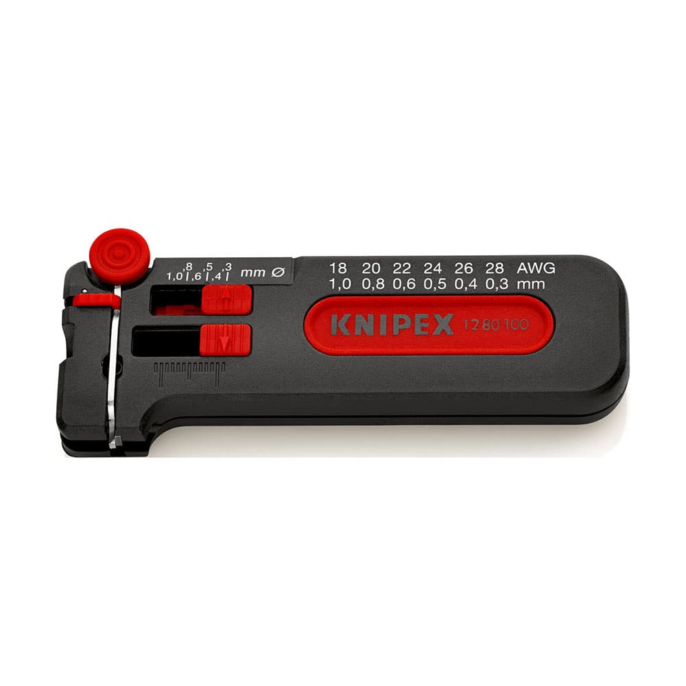 KNIPEX Mini skidač izolacije Ø 0.3-1mm – 12 80 100 SB