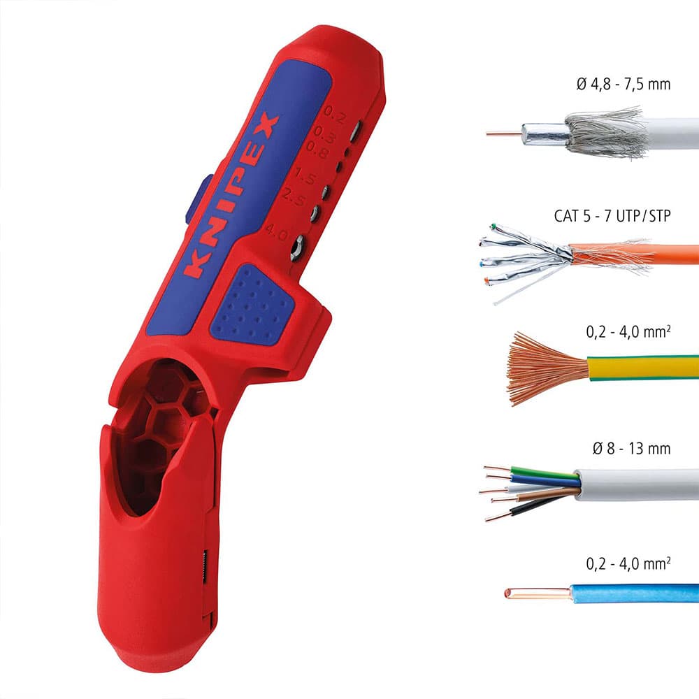 KNIPEX Univerzalni Ergo striper L (za levoruke) – 16 95 02 SB