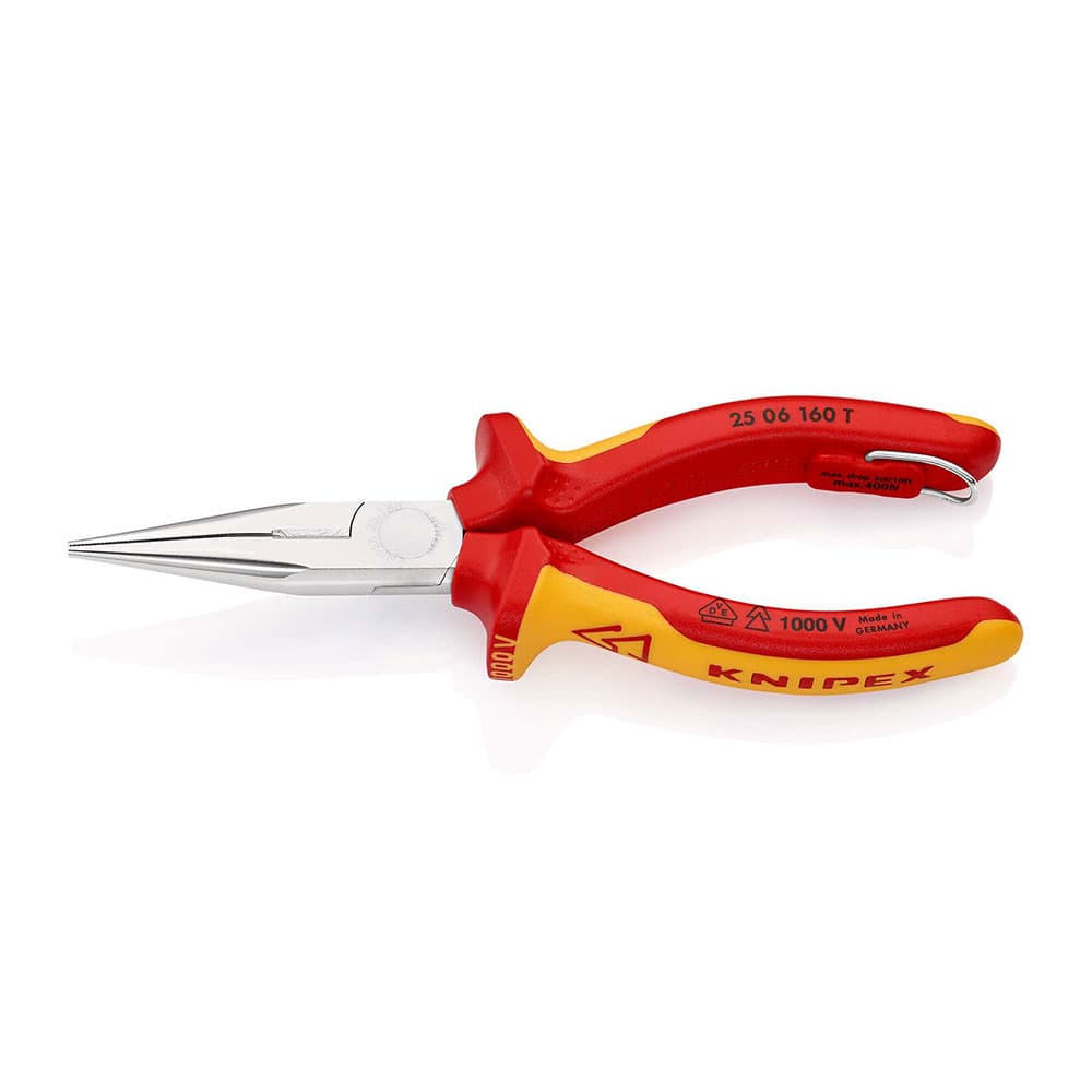 KNIPEX Špicasta klešta sa bočnim sečenjem 1000V VDE 160 mm sa mogućnošću kačenja – 25 06 160 T