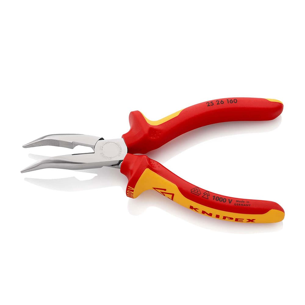 KNIPEX Klešta špic kriva sa bočnim sečenjem 1000V VDE 160mm – 25 26 160