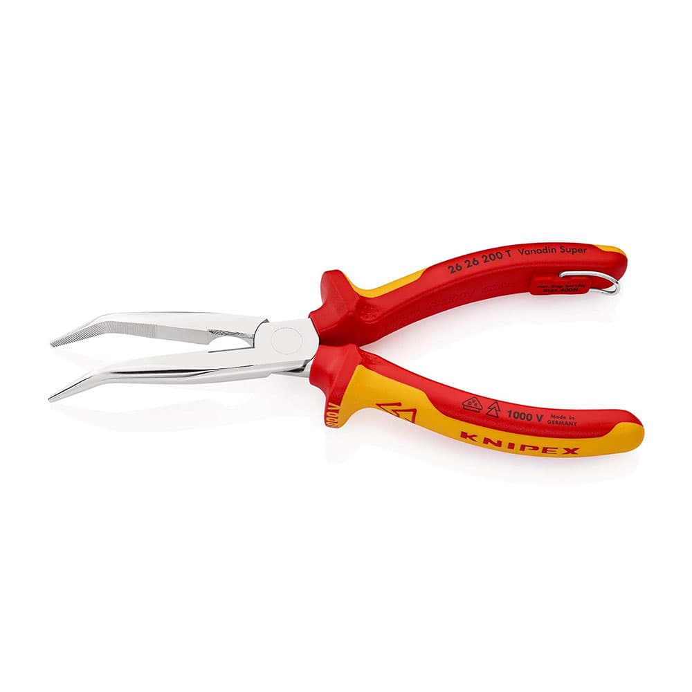 KNIPEX Klešta špic kriva 1000V VDE 200mm hromirana – 26 26 200 T BK