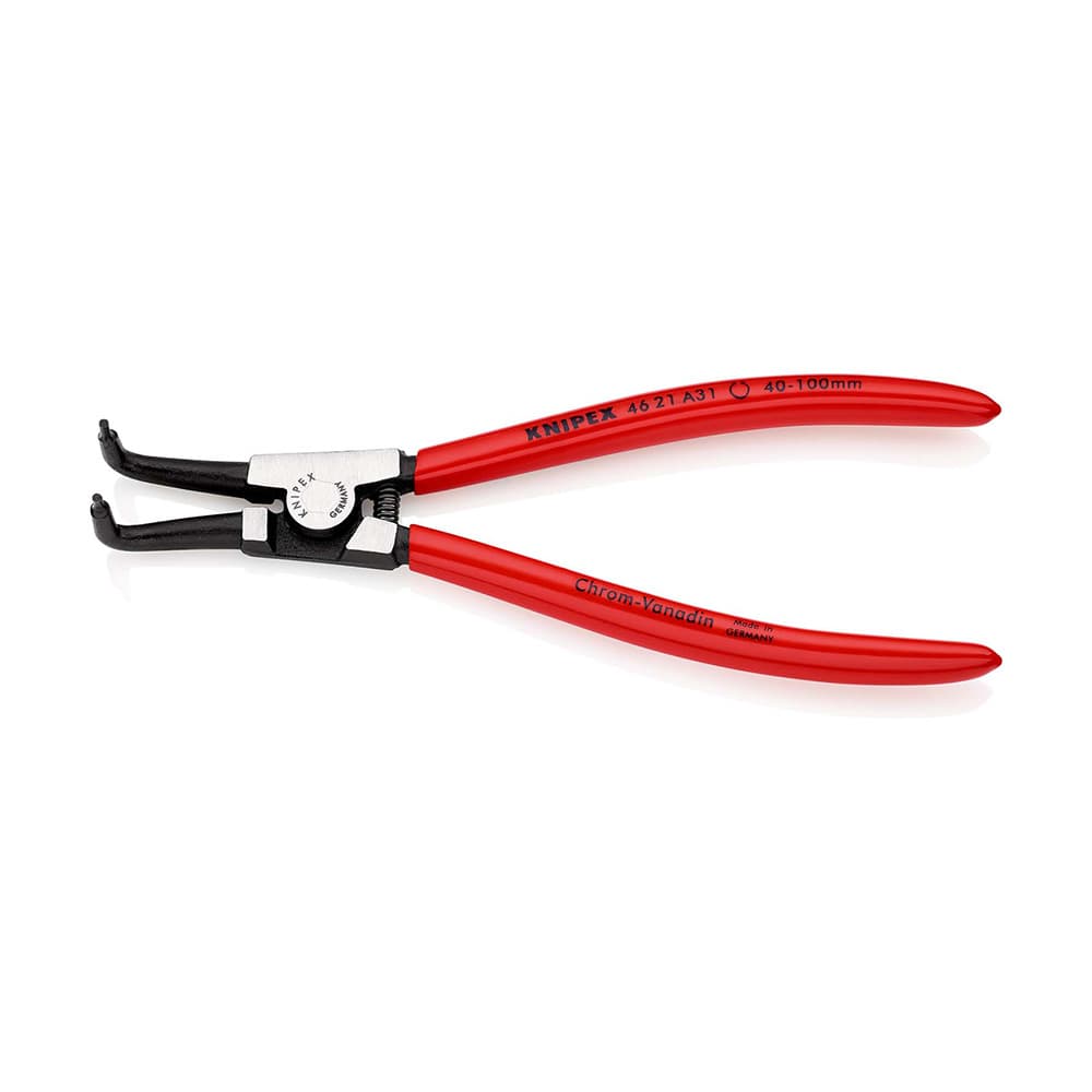 KNIPEX Klešta za spoljašnje sigurnosne prstenove kriva 200mm blister pakovanje – 46 21 A31 SB