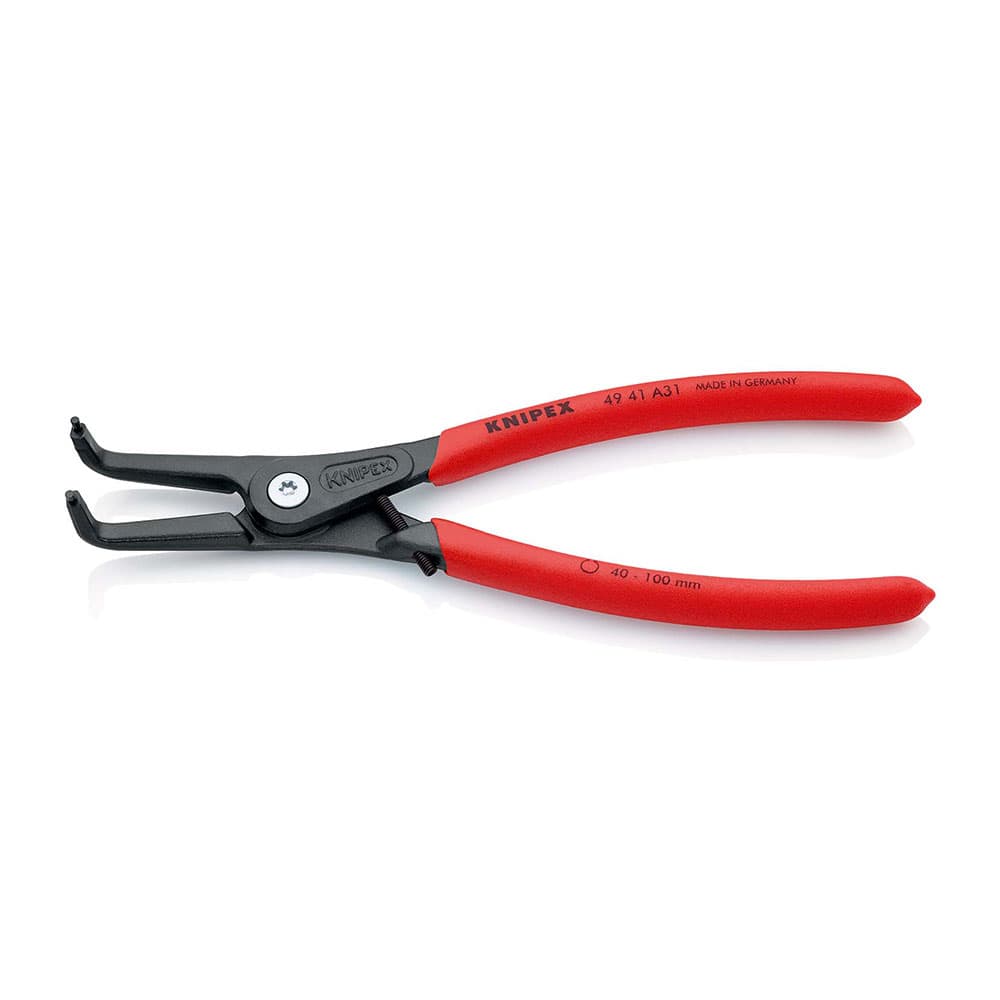 KNIPEX Precizna kriva klešta za spoljašnje sigurnosne prstenove sa graničnikom 210mm – 49 41 A31