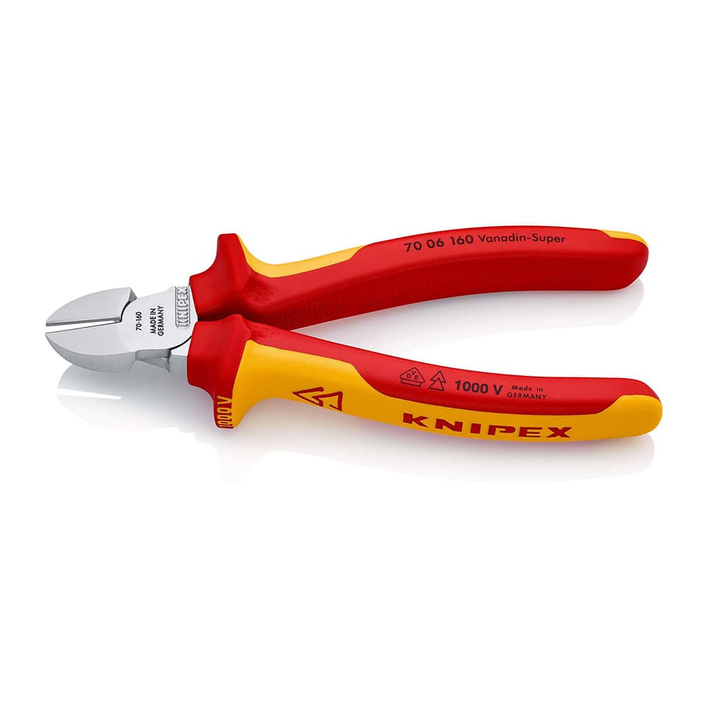 KNIPEX Kose sečice izolovane 1000V VDE hromirane 160mm blister pakovanje – 70 06 160 SB