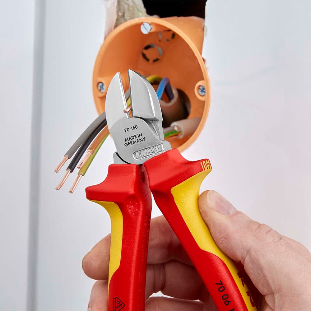 KNIPEX Kose sečice izolovane 1000V VDE 160mm sa mogućnošću kačenja – 70 06 160 T