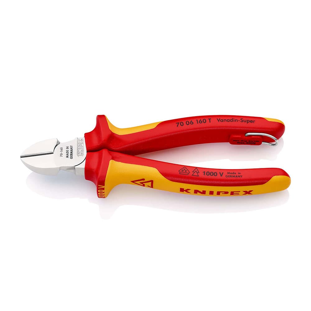 KNIPEX Kose sečice izolovane 1000V VDE 160mm sa mogućnošću kačenja – 70 06 160 T