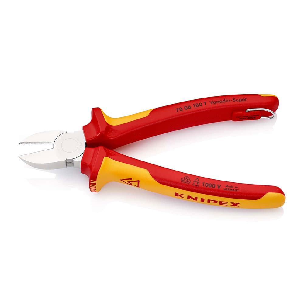 KNIPEX Kose sečice izolovane 1000V VDE 180mm sa mogućnošću kačenja – 70 06 180 T
