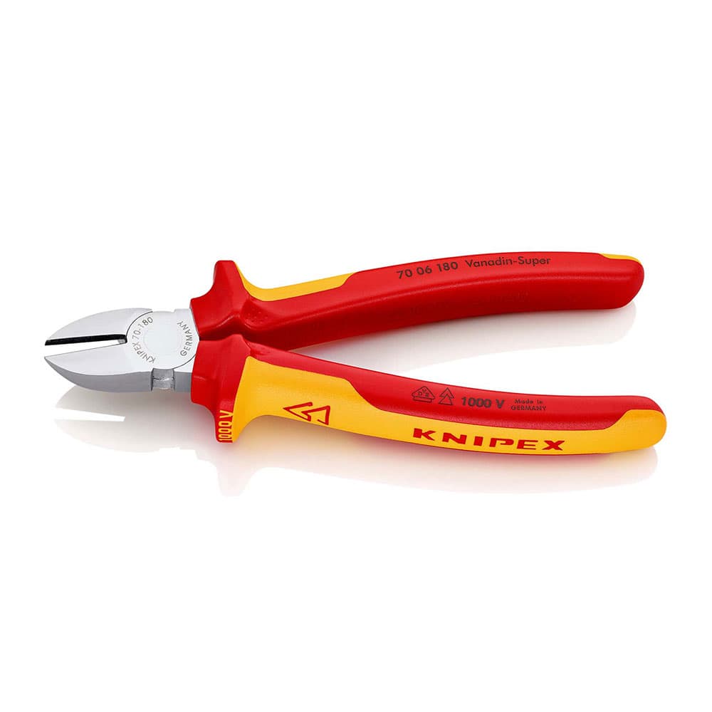 KNIPEX Kose sečice izolovane 1000V VDE hromirane 180mm blister pakovanje – 70 06 180 SB