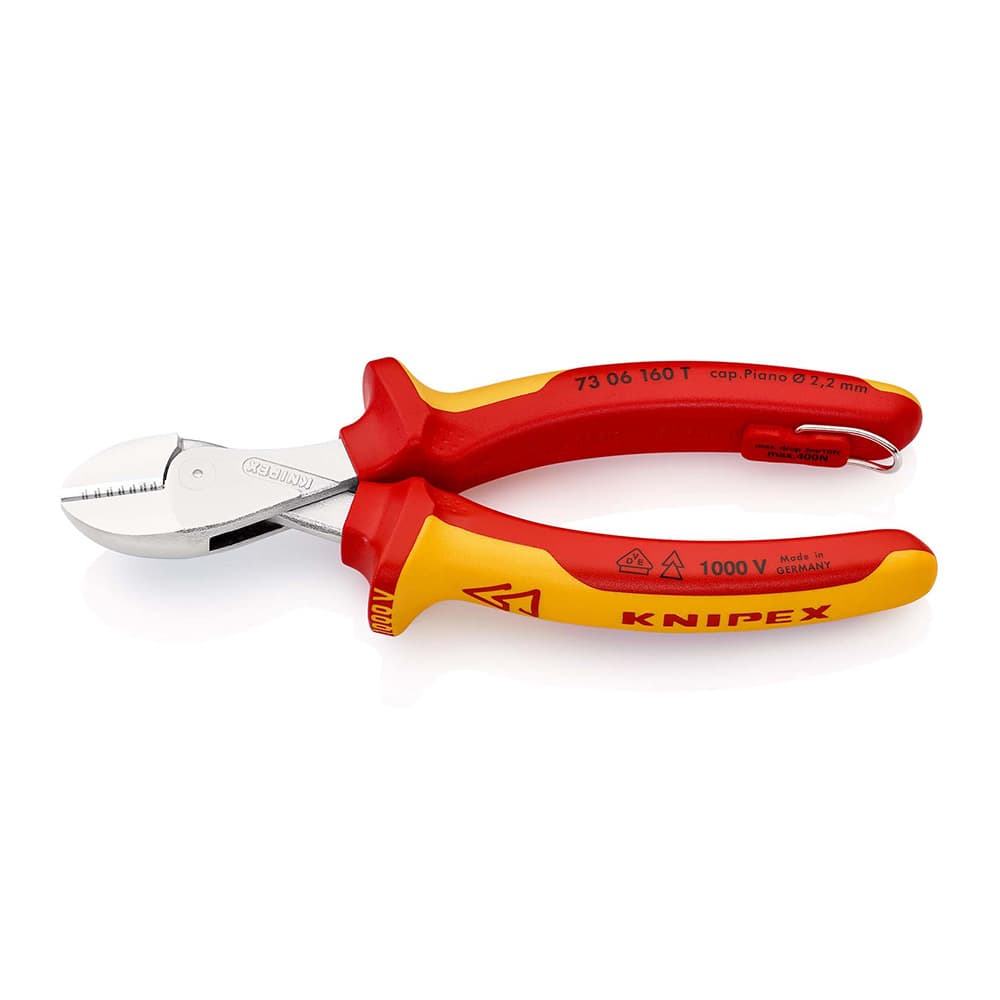 KNIPEX Kompaktne kose sečice X-Cut® 1000V VDE 160mm sa mogućnošću kačenja – 73 06 160 T