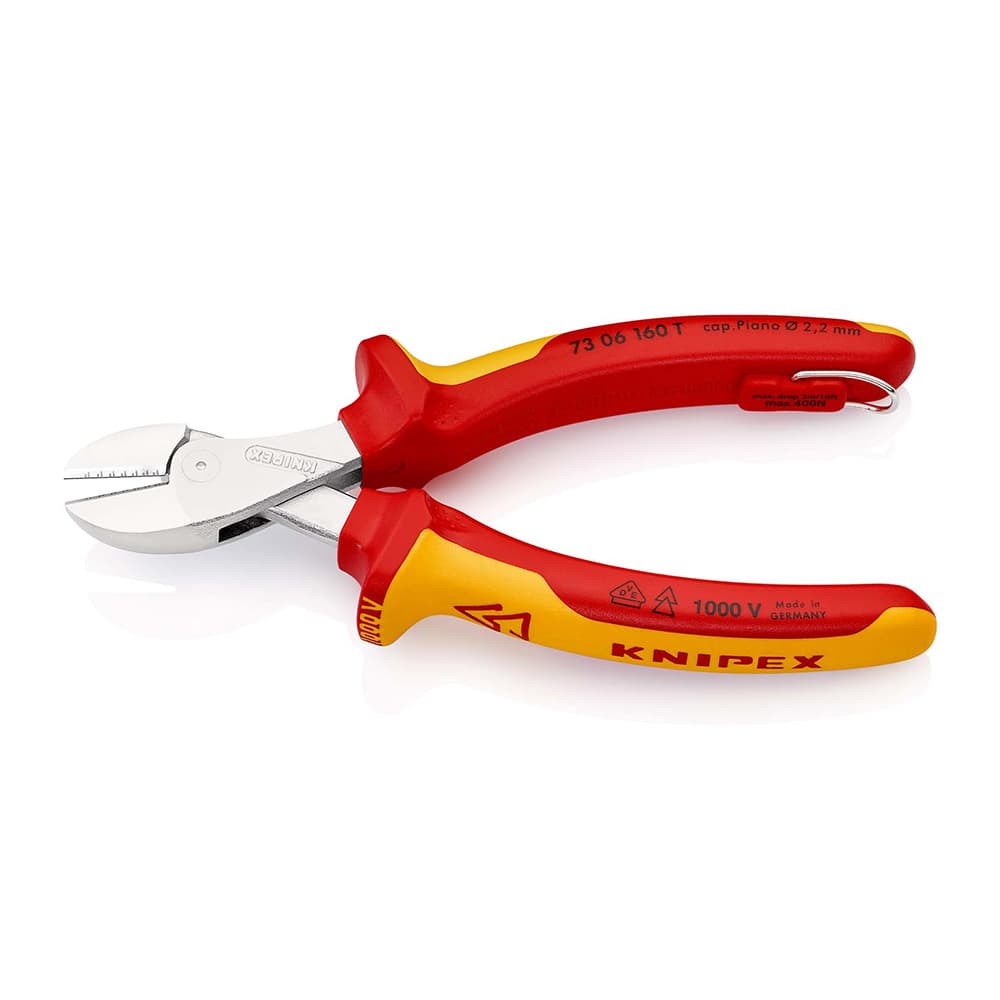 KNIPEX Kompaktne kose sečice X-Cut® 1000V VDE 160mm sa mogućnošću kačenja – 73 06 160 T
