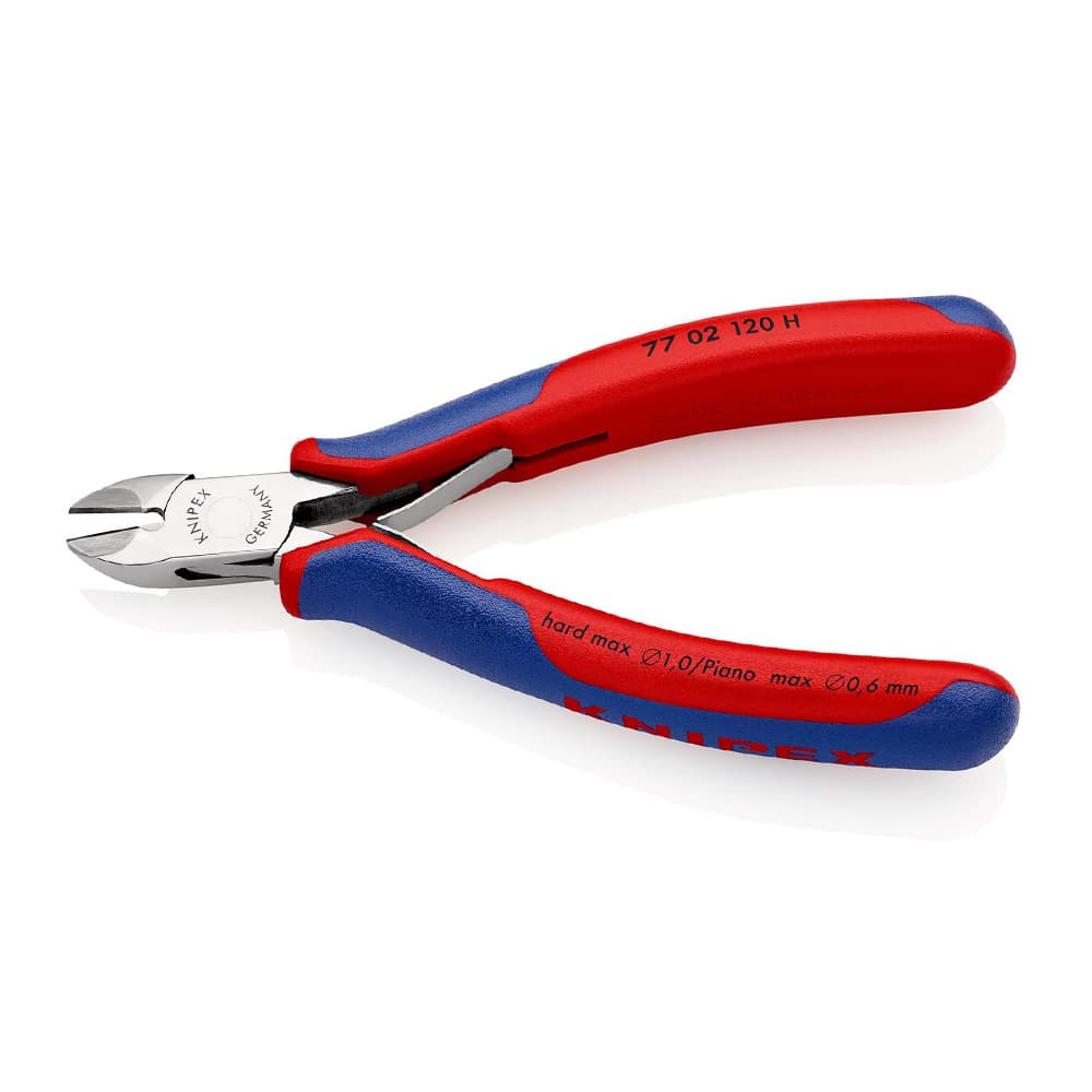 KNIPEX Kose sečice za elektroniku s umetnutom oštricom od tvrdog metala 120mm – 77 02 120 H