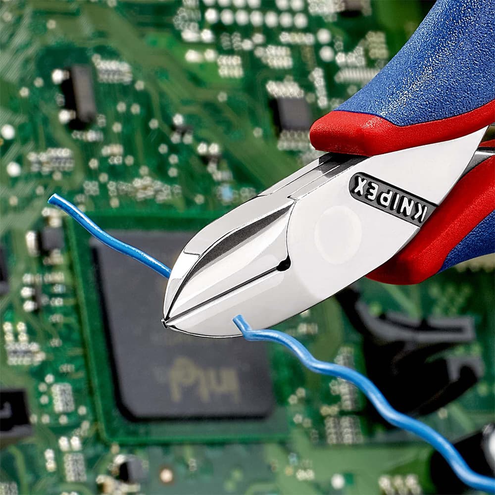 KNIPEX Kose sečice sa stezaljkom za elektroniku 115mm – 77 12 115