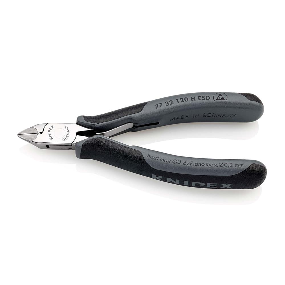 KNIPEX Kose sečice za elektroniku s umetnutom oštricom od tvrdog metala ESD 120mm – 77 32 120 H ESD