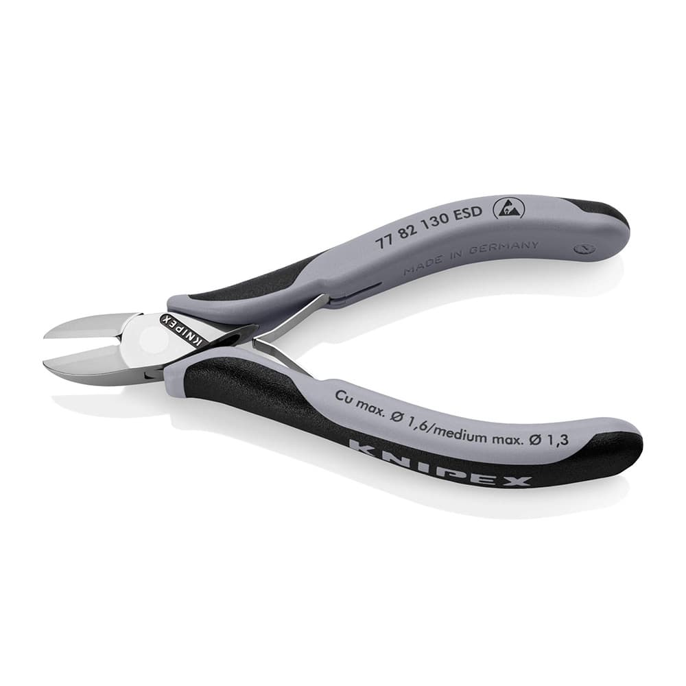 KNIPEX Elektroničarske mini ESD sečice sa dvokomponentnom drškom 130mm – 77 82 130 ESD
