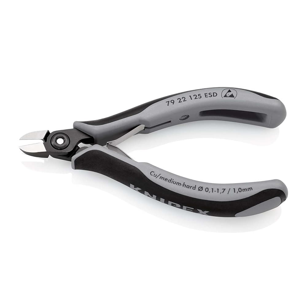 KNIPEX Precizne kose sečice za elektroniku ESD 125mm – 79 22 125 ESD