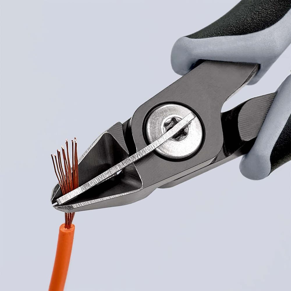 KNIPEX Precizne kose sečice za elektroniku sa stezaljkom ESD 125mm – 79 62 125 ESD