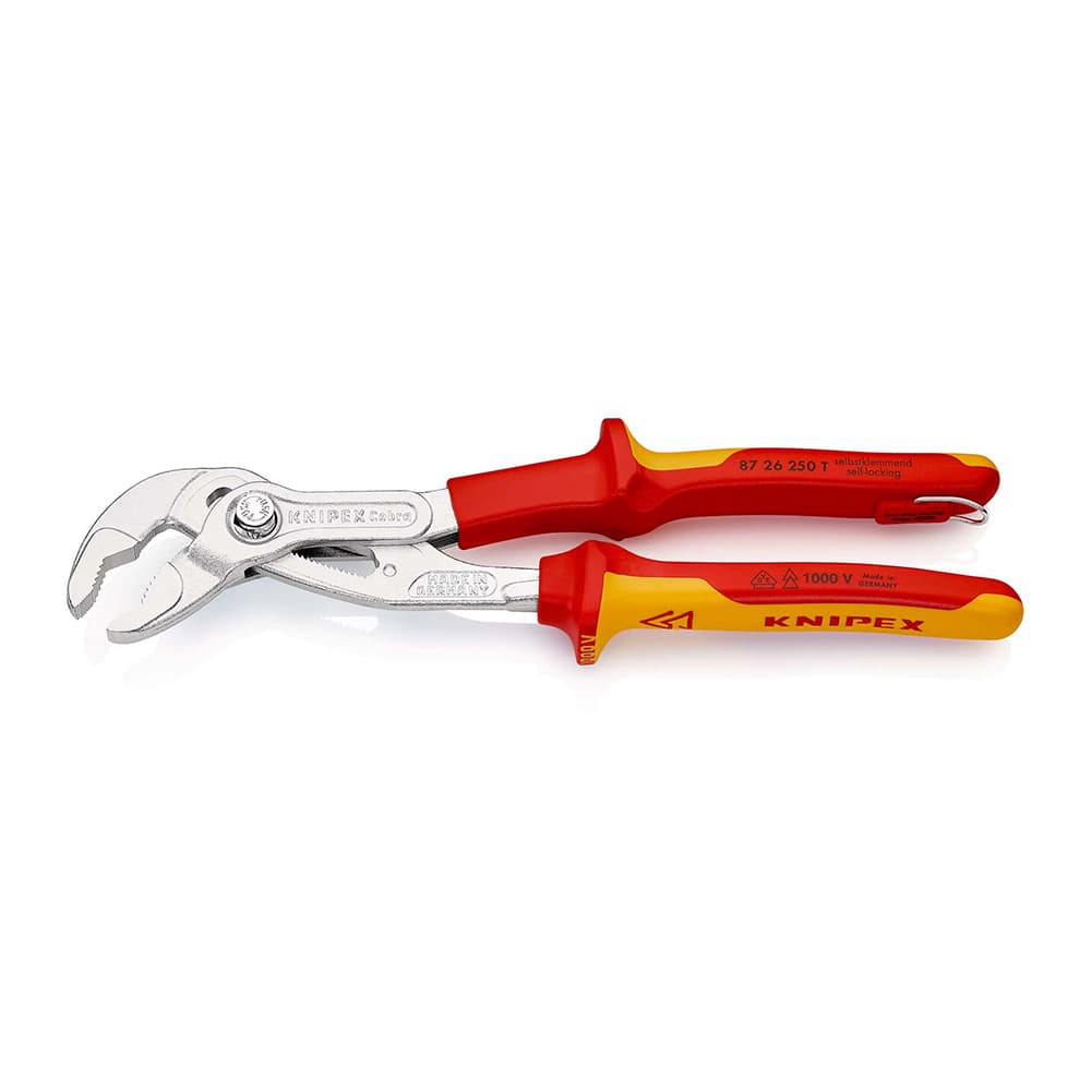 KNIPEX Papagaj – cevna klešta Cobra® 1000V VDE 250mm mogućnost kačenja – 87 26 250 T