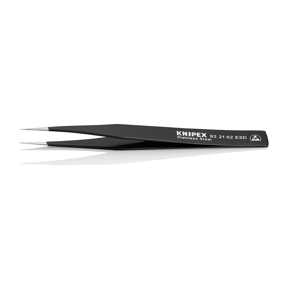 KNIPEX Univerzalna precizna šiljasta pinceta ESD 128mm – 92 21 02 ESD