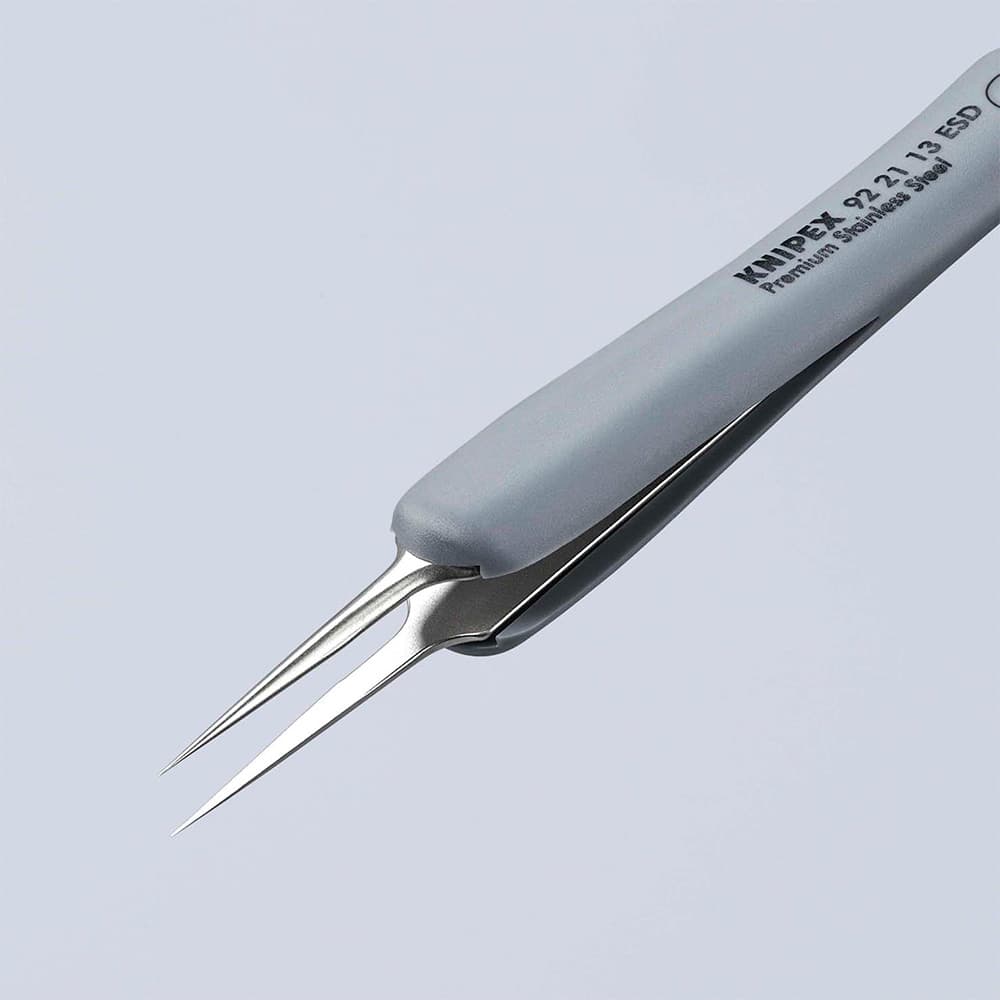 KNIPEX ESD precizna pinceta sa gumiranim ručkama – 92 21 13 ESD