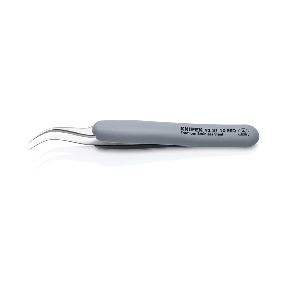 KNIPEX Precizna zakrivljena pinceta sa gumiranim ručkama – 92 31 10 ESD