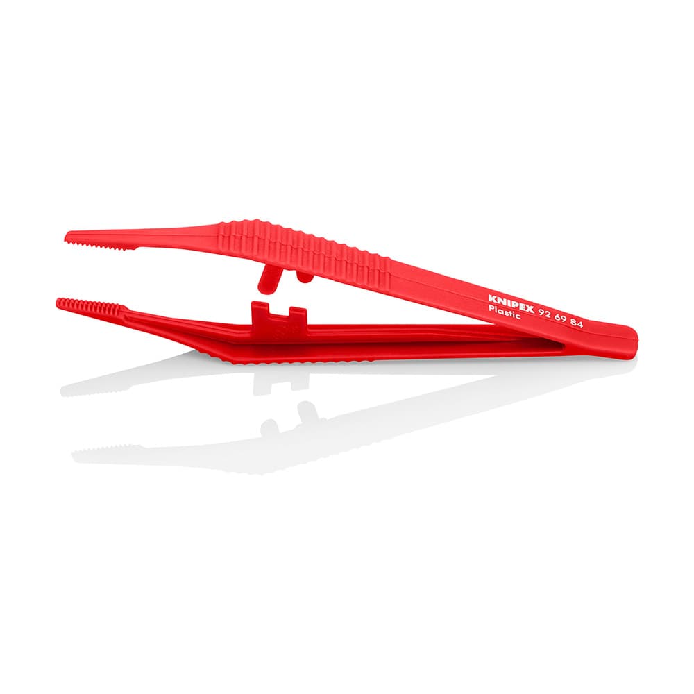 KNIPEX Jednokratna plastična pinceta – crvena 130mm – 92 69 84