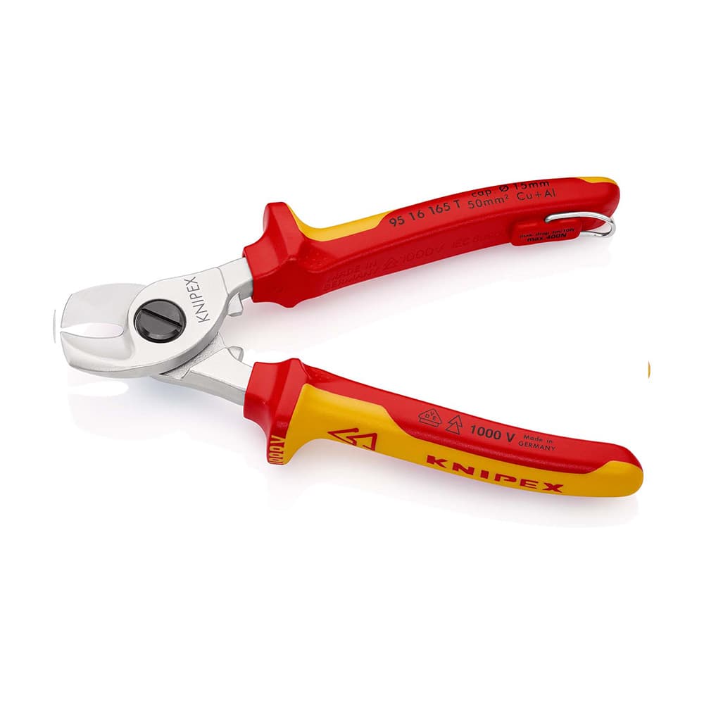 KNIPEX Makaze za kablove izolovane VDE hromirane 165mm – 95 16 165 T BK