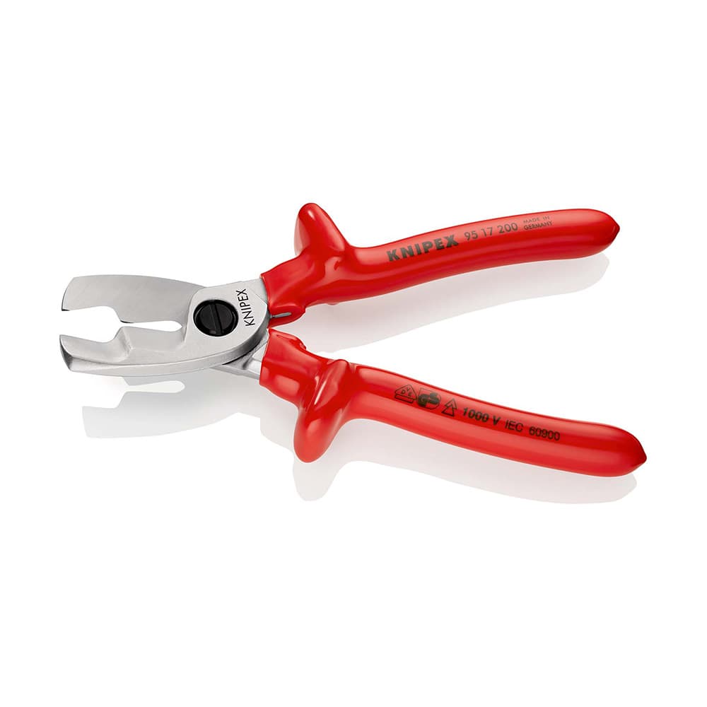 KNIPEX Izolovane makaze za kablove sa dvostrukom oštricom 200mm – 95 17 200