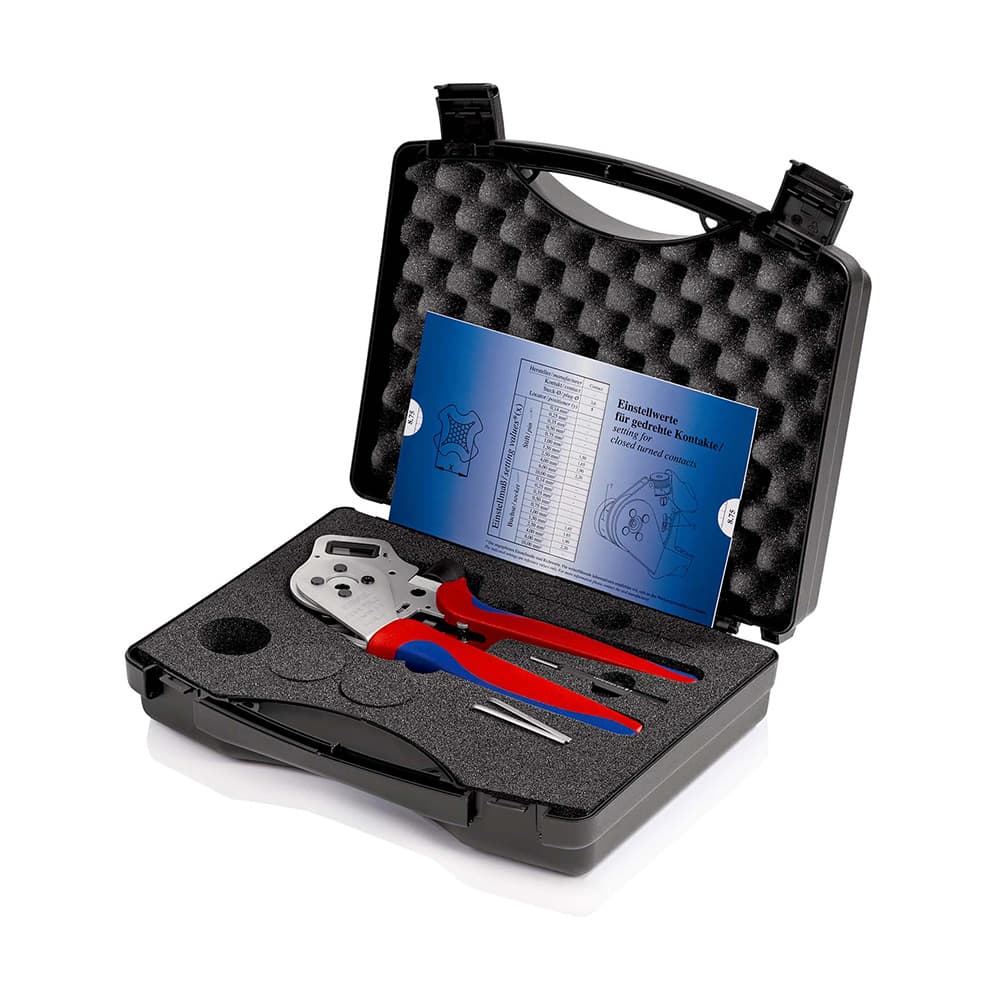 KNIPEX Krimp klešta sa četiri trna za tokarene kontakte s digitalnim prikazom 250mm – 97 52 65 DG