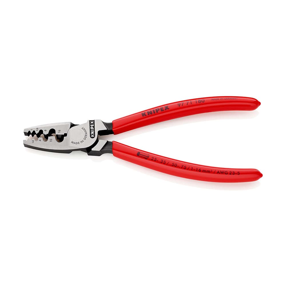 KNIPEX Klešta za krimpovanje hilzni (kablovskih završetaka) 180mm blister pakovanje – 97 71 180 SB
