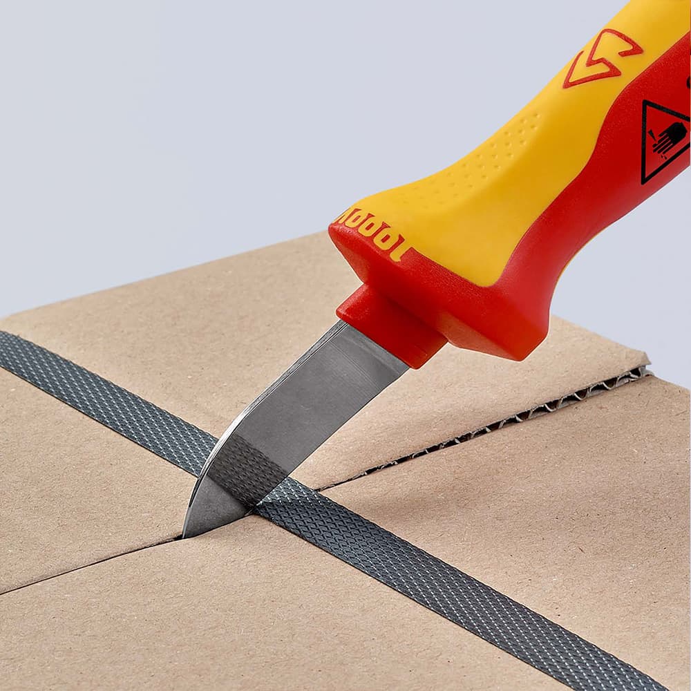 KNIPEX Nož za električare 1000V VDE ravni 190mm – 98 52