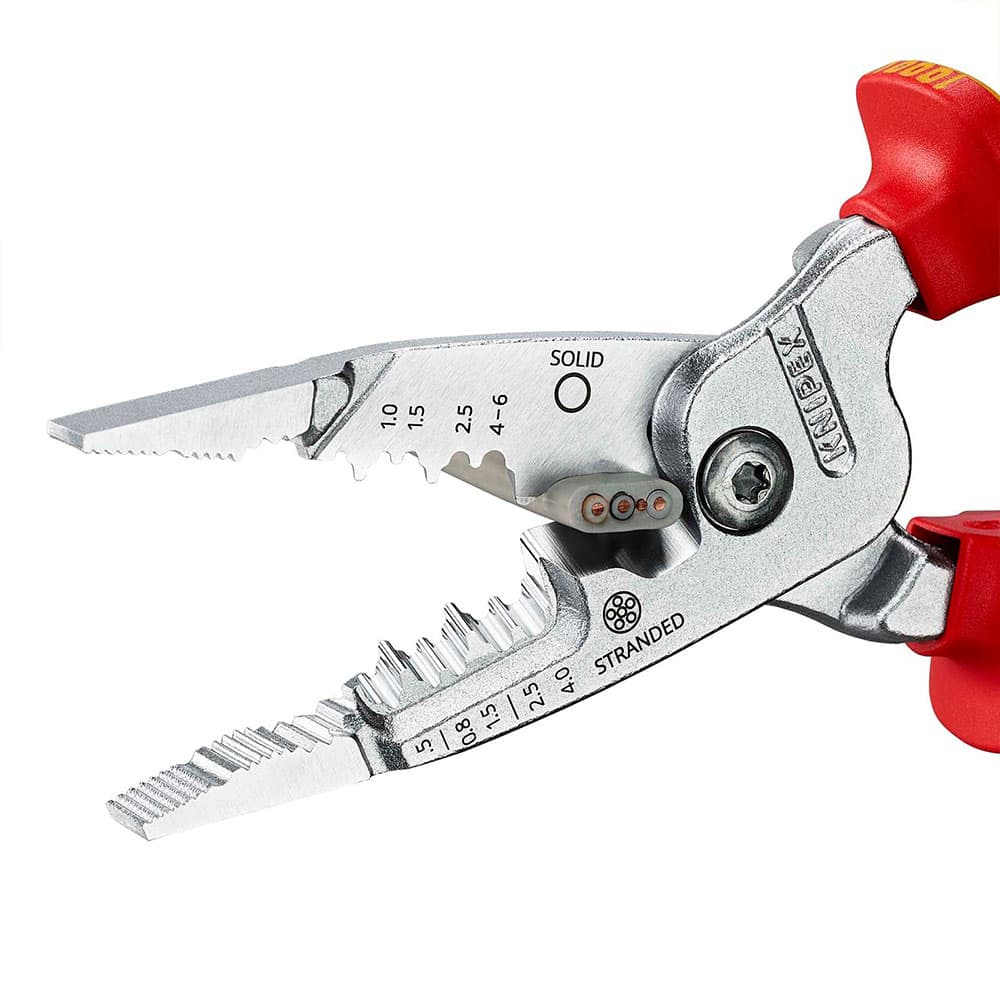 KNIPEX Izolovana kombinovana električarska klešta za skidanje izolacije 1000V VDE 200mm – 13 76 200 ME