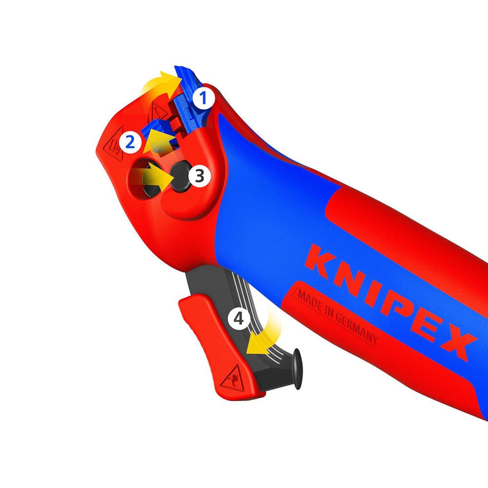 KNIPEX Nož za skidanje izolacije 3u1 sa funkcijom krckalice – 16 50 145 SB