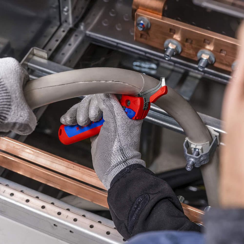 KNIPEX Nož za skidanje izolacije 3u1 sa funkcijom krckalice – 16 50 145 SB