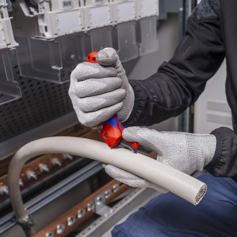 KNIPEX Nož za skidanje izolacije 3u1 sa funkcijom krckalice – 16 50 145 SB