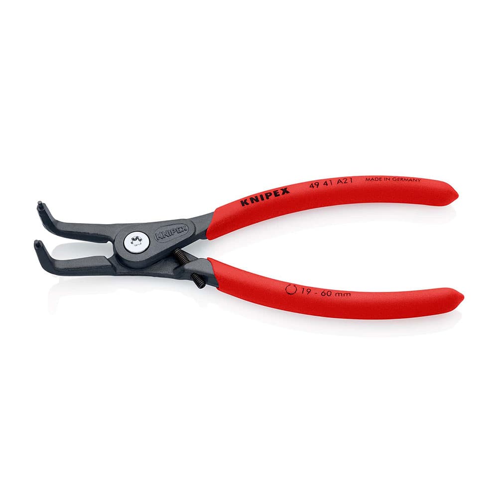 KNIPEX Precizna kriva klešta za spoljašnje sigurnosne prstenove sa graničnikom 165mm – 49 41 A21