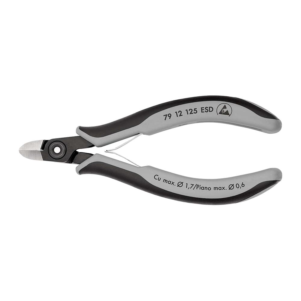 KNIPEX Precizne kose sečice za elektroniku ESD 125mm – 79 12 125 ESD