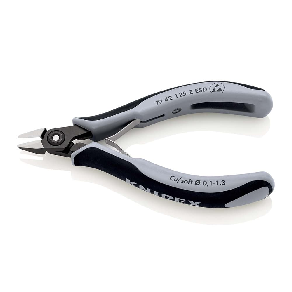 KNIPEX Precizne kose sečice za elektroniku ESD 125mm – 79 42 125 Z ESD